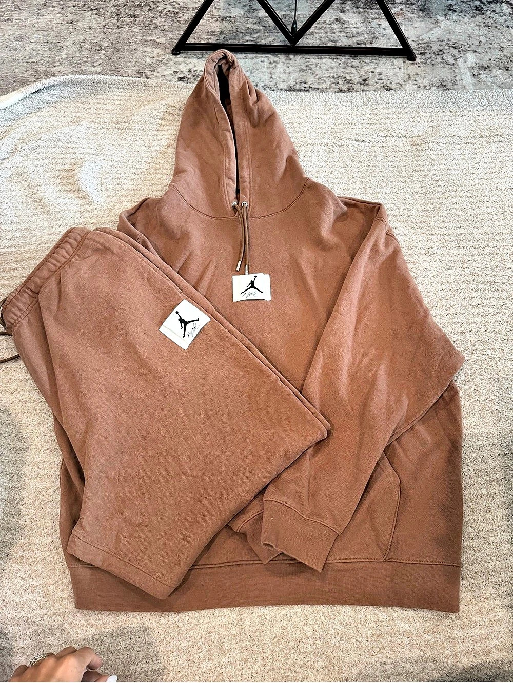 Jordan Brown Hoodie and matching pants set